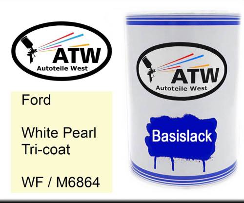 Ford, White Pearl Tricoat, WF / M6864: 500ml Lackdose, von ATW Autoteile West.